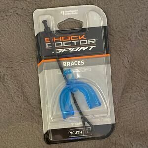 Shock Doctor Sport Braces Strapped Kids Youth 11 and under Blue 11- #1 Guard USA